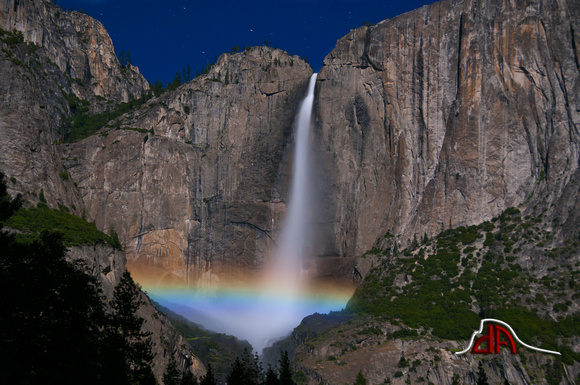 Yosemite Falls Moonbow - Yosemite National Park, California