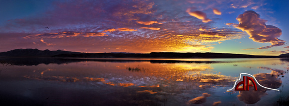 Majestic Sunrise Panorama - Lake Crowley, California