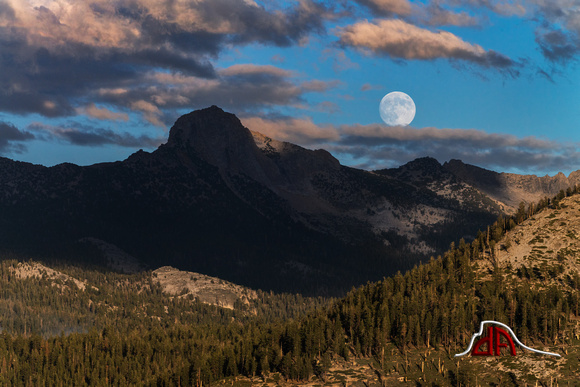 Full Moonrise over Yosemite's Back Country
