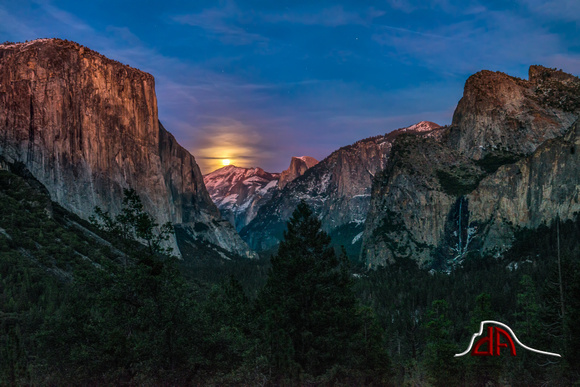 Full Moon over Yosemite National Park