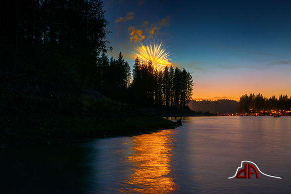 Twilight - Bass Lake Fireworks 2014