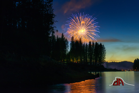 Orange Blossom - Bass Lake Fireworks Show 2014