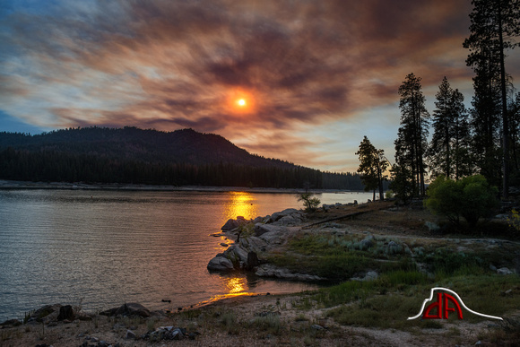 Sunset on Fire - Bass Lake