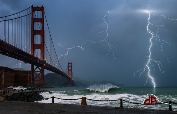 Lightning Storm - Golden Gate Bridge