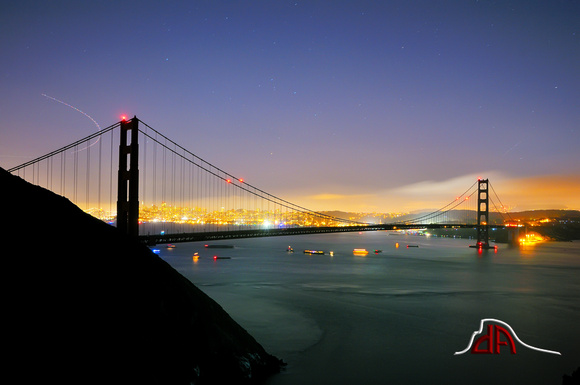 Silhouette - Golden Gate Bridge 75th Anniversary