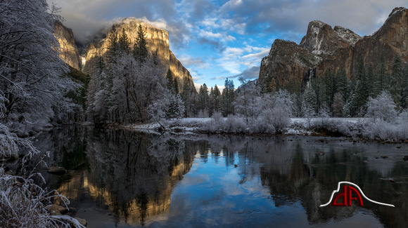 Yosemite Valley in Powder Blue