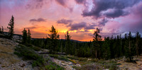 Epic Sunset - High Sierra Panorama