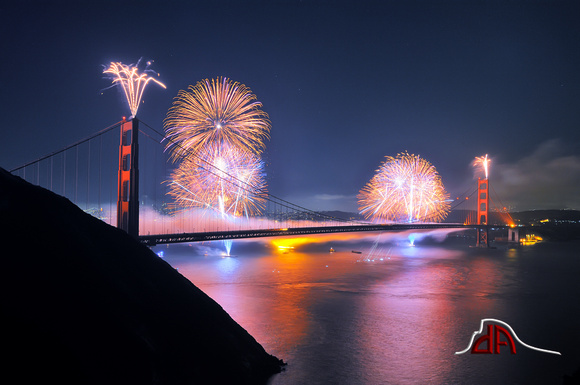 75th Anniversary Fireworks - Golden Gate Brige