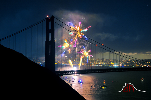 Lighting The Candel At Both Ends - Golden Gate Bridge 75th Anniv