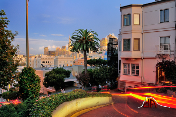Sunset on Lombard Street - San Francisco, California