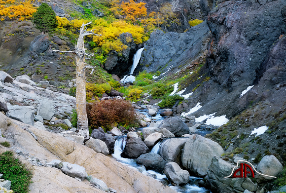 Waterfall & Old Crag - Sonora Pass, California