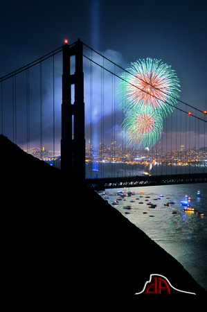 Pillar of Lights - Golden Gate Bridge 75th Anniversary